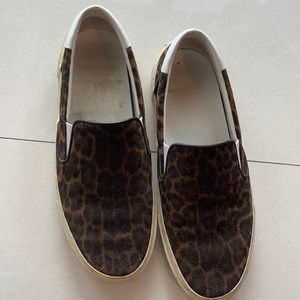 YSL Sneakers Skate 20 Slip On Leopard Suede